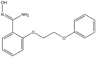 N'-hydroxy-2-(2-phenoxyethoxy)benzene-1-carboximidamide Struktur