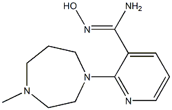 N'-hydroxy-2-(4-methyl-1,4-diazepan-1-yl)pyridine-3-carboximidamide Struktur