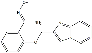 N'-hydroxy-2-(imidazo[1,2-a]pyridin-2-ylmethoxy)benzenecarboximidamide Struktur