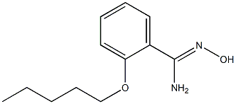 N'-hydroxy-2-(pentyloxy)benzenecarboximidamide Struktur