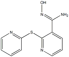 N'-hydroxy-2-(pyridin-2-ylsulfanyl)pyridine-3-carboximidamide Struktur