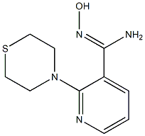 N'-hydroxy-2-(thiomorpholin-4-yl)pyridine-3-carboximidamide Struktur