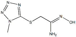 N'-hydroxy-2-[(1-methyl-1H-1,2,3,4-tetrazol-5-yl)sulfanyl]ethanimidamide Struktur