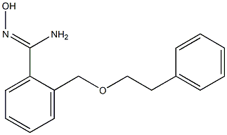 N'-hydroxy-2-[(2-phenylethoxy)methyl]benzene-1-carboximidamide Struktur