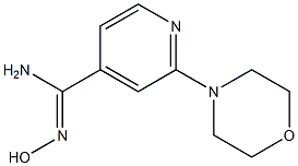 N'-hydroxy-2-morpholin-4-ylpyridine-4-carboximidamide Struktur