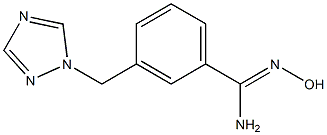 N'-hydroxy-3-(1H-1,2,4-triazol-1-ylmethyl)benzenecarboximidamide Struktur