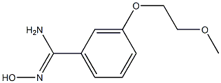 N'-hydroxy-3-(2-methoxyethoxy)benzenecarboximidamide Struktur