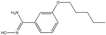 N'-hydroxy-3-(pentyloxy)benzenecarboximidamide Struktur