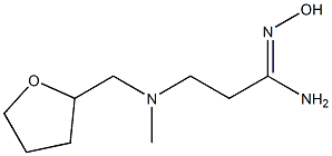 N'-hydroxy-3-[methyl(oxolan-2-ylmethyl)amino]propanimidamide Struktur