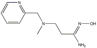 N'-hydroxy-3-[methyl(pyridin-2-ylmethyl)amino]propanimidamide Struktur