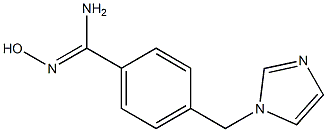 N'-hydroxy-4-(1H-imidazol-1-ylmethyl)benzenecarboximidamide Struktur