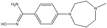 N'-hydroxy-4-(4-methyl-1,4-diazepan-1-yl)benzene-1-carboximidamide Struktur