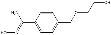 N'-hydroxy-4-[(2-hydroxyethoxy)methyl]benzene-1-carboximidamide Struktur