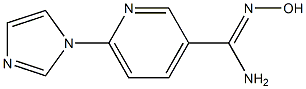 N'-hydroxy-6-(1H-imidazol-1-yl)pyridine-3-carboximidamide Struktur