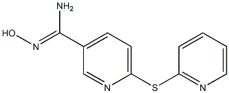 N'-hydroxy-6-(pyridin-2-ylsulfanyl)pyridine-3-carboximidamide Struktur