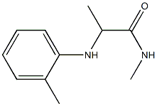 N-methyl-2-[(2-methylphenyl)amino]propanamide Struktur