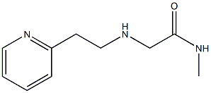 N-methyl-2-{[2-(pyridin-2-yl)ethyl]amino}acetamide Struktur