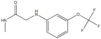 N-methyl-2-{[3-(trifluoromethoxy)phenyl]amino}acetamide Struktur