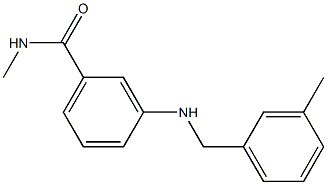 N-methyl-3-{[(3-methylphenyl)methyl]amino}benzamide Struktur