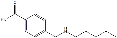 N-methyl-4-[(pentylamino)methyl]benzamide Struktur