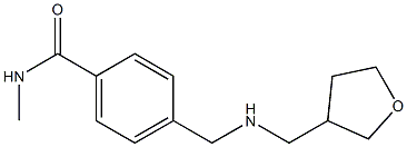 N-methyl-4-{[(oxolan-3-ylmethyl)amino]methyl}benzamide Struktur