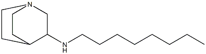 N-octyl-1-azabicyclo[2.2.2]octan-3-amine Struktur