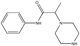 N-phenyl-2-(piperazin-1-yl)propanamide Struktur