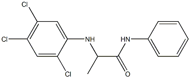 N-phenyl-2-[(2,4,5-trichlorophenyl)amino]propanamide Struktur