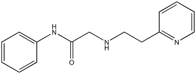 N-phenyl-2-{[2-(pyridin-2-yl)ethyl]amino}acetamide Struktur