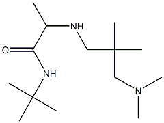 N-tert-butyl-2-({2-[(dimethylamino)methyl]-2-methylpropyl}amino)propanamide Struktur