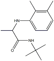 N-tert-butyl-2-[(2,3-dimethylphenyl)amino]propanamide Struktur