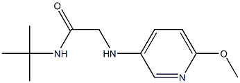 N-tert-butyl-2-[(6-methoxypyridin-3-yl)amino]acetamide Struktur