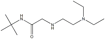 N-tert-butyl-2-{[2-(diethylamino)ethyl]amino}acetamide Struktur