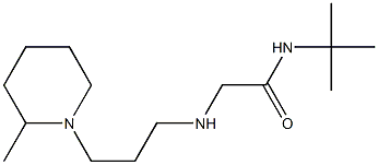 N-tert-butyl-2-{[3-(2-methylpiperidin-1-yl)propyl]amino}acetamide Struktur