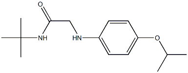 N-tert-butyl-2-{[4-(propan-2-yloxy)phenyl]amino}acetamide Struktur