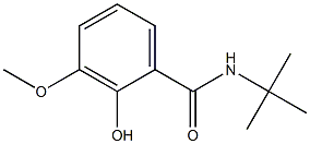 N-tert-butyl-2-hydroxy-3-methoxybenzamide Struktur