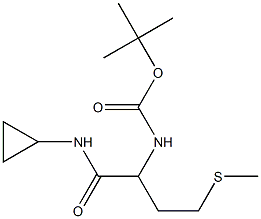 tert-butyl 1-[(cyclopropylamino)carbonyl]-3-(methylthio)propylcarbamate Struktur