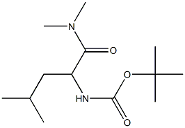 tert-butyl 1-[(dimethylamino)carbonyl]-3-methylbutylcarbamate Struktur