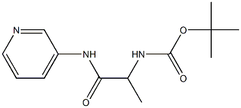 tert-butyl 1-methyl-2-oxo-2-(pyridin-3-ylamino)ethylcarbamate Struktur