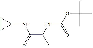 tert-butyl 2-(cyclopropylamino)-1-methyl-2-oxoethylcarbamate Struktur