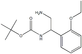 tert-butyl 2-amino-1-(2-ethoxyphenyl)ethylcarbamate Struktur