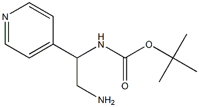 tert-butyl 2-amino-1-pyridin-4-ylethylcarbamate Struktur