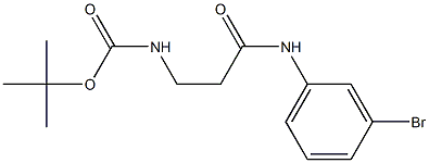 tert-butyl 3-[(3-bromophenyl)amino]-3-oxopropylcarbamate Struktur