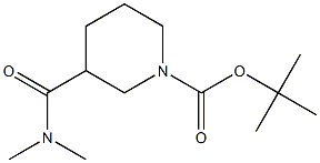 tert-butyl 3-[(dimethylamino)carbonyl]piperidine-1-carboxylate Struktur