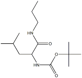 tert-butyl 3-methyl-1-[(propylamino)carbonyl]butylcarbamate Struktur