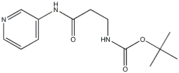 tert-butyl 3-oxo-3-(pyridin-3-ylamino)propylcarbamate Struktur