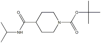 tert-butyl 4-[(isopropylamino)carbonyl]piperidine-1-carboxylate Struktur