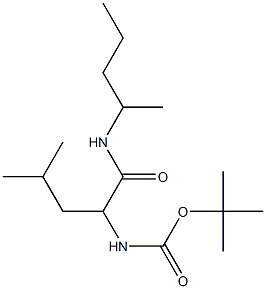 tert-butyl N-[3-methyl-1-(pentan-2-ylcarbamoyl)butyl]carbamate Struktur