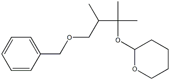 2-(3-Benzyloxy-1,1,2-trimethyl-propoxy)-tetrahydro-pyran Struktur