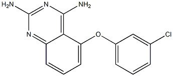 2,4-Quinazolinediamine,  5-(3-chlorophenoxy)- Struktur